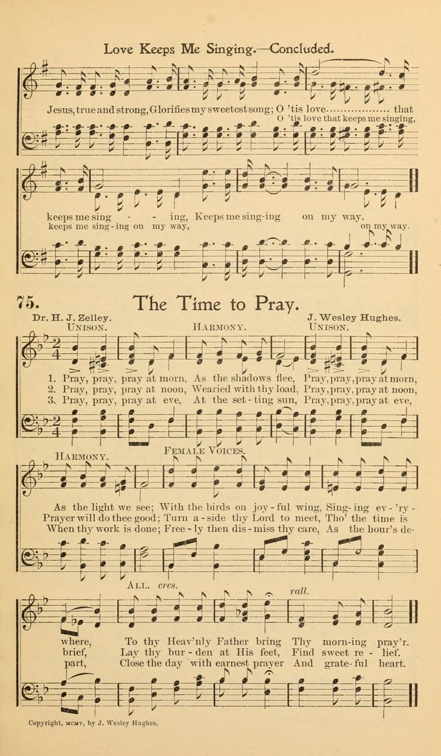 Hymns of the Kingdom: for use in religious meetings page 75