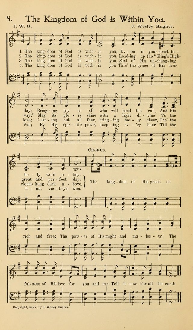 Hymns of the Kingdom: for use in religious meetings page 8