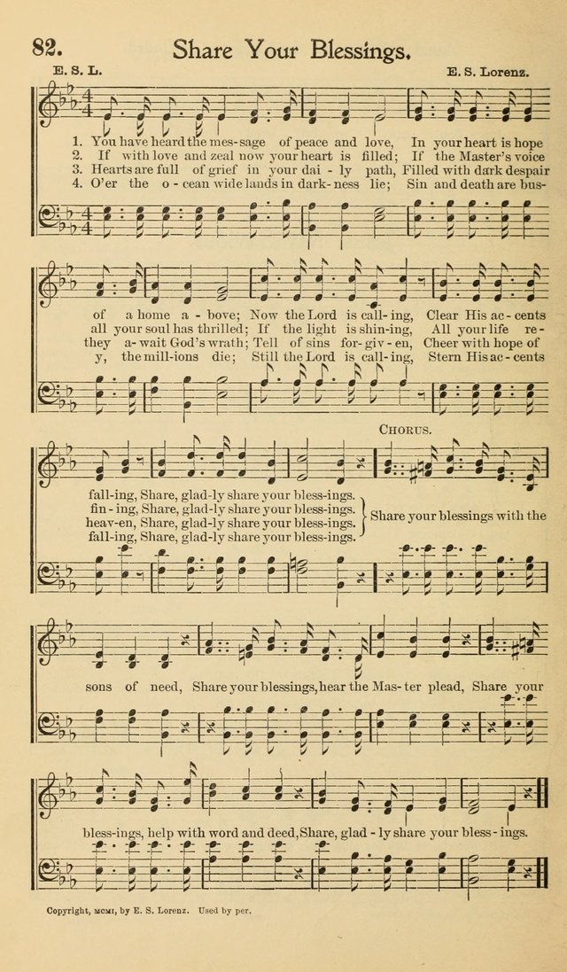 Hymns of the Kingdom: for use in religious meetings page 82