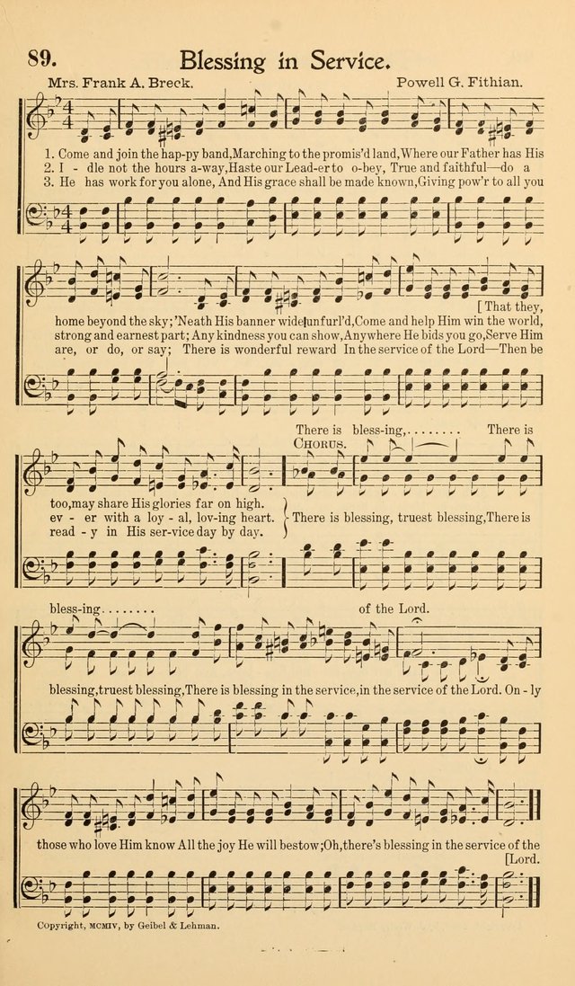 Hymns of the Kingdom: for use in religious meetings page 89