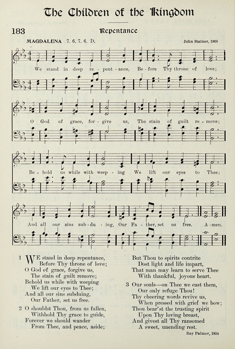 Hymns of the Kingdom of God page 184