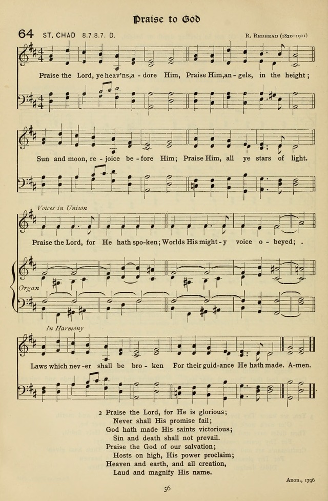 The Hymnal of Praise page 57