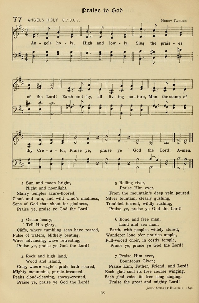 The Hymnal of Praise page 69