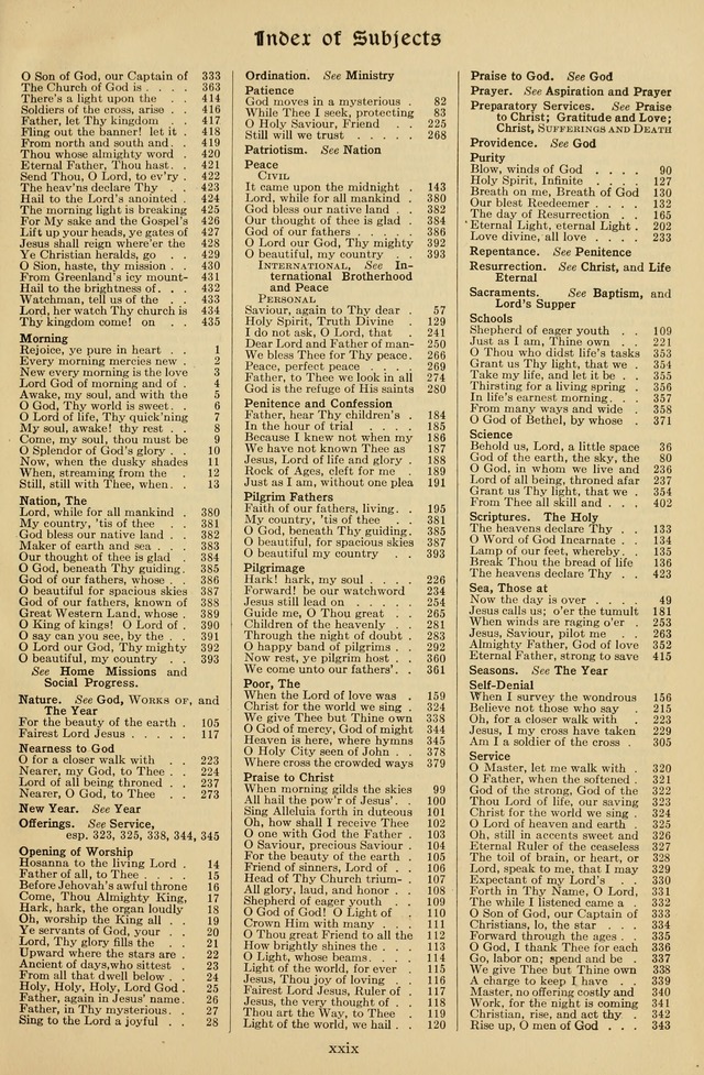 The Hymnal of Praise page xxxiii