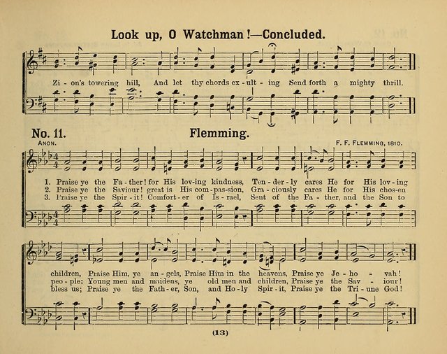 Hymns of Praise with Tunes: selected for use in Sunday school, prayer meeting, and home circle page 13