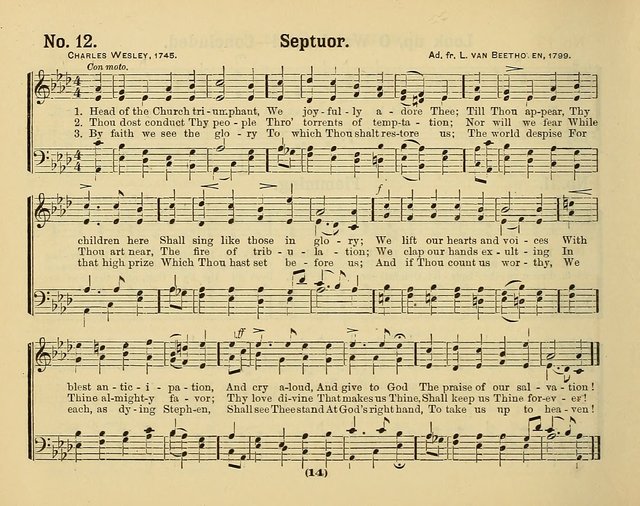 Hymns of Praise with Tunes: selected for use in Sunday school, prayer meeting, and home circle page 14