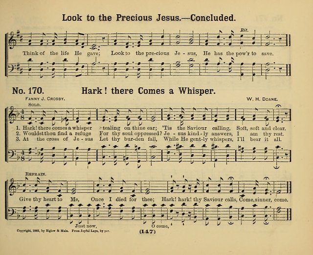 Hymns of Praise with Tunes: selected for use in Sunday school, prayer meeting, and home circle page 147