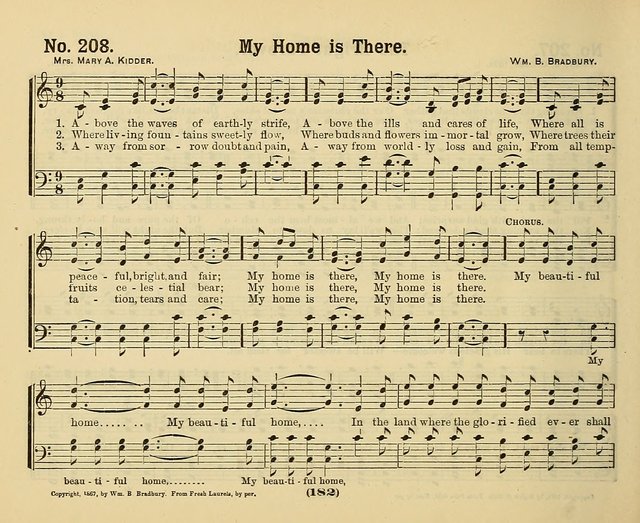 Hymns of Praise with Tunes: selected for use in Sunday school, prayer meeting, and home circle page 182