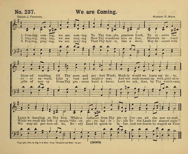 Hymns of Praise with Tunes: selected for use in Sunday school, prayer meeting, and home circle page 209