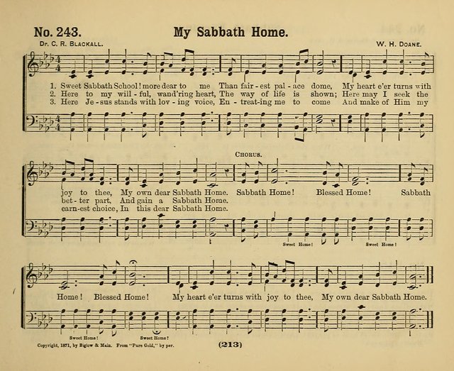 Hymns of Praise with Tunes: selected for use in Sunday school, prayer meeting, and home circle page 213