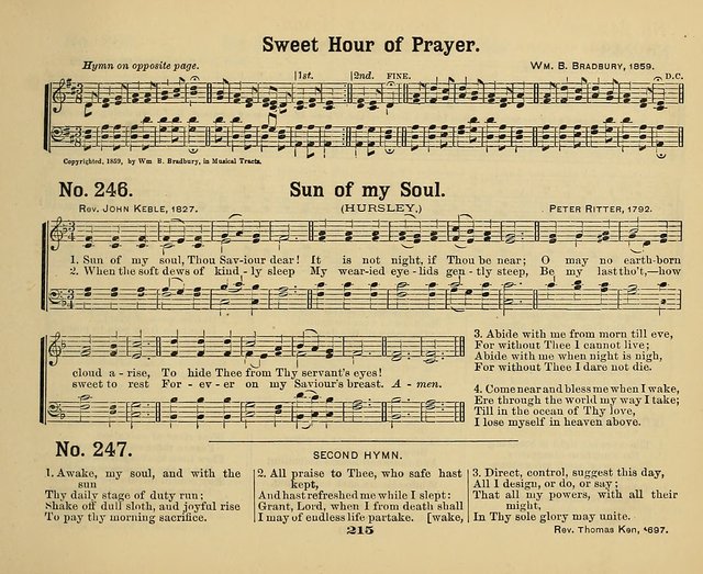 Hymns of Praise with Tunes: selected for use in Sunday school, prayer meeting, and home circle page 215
