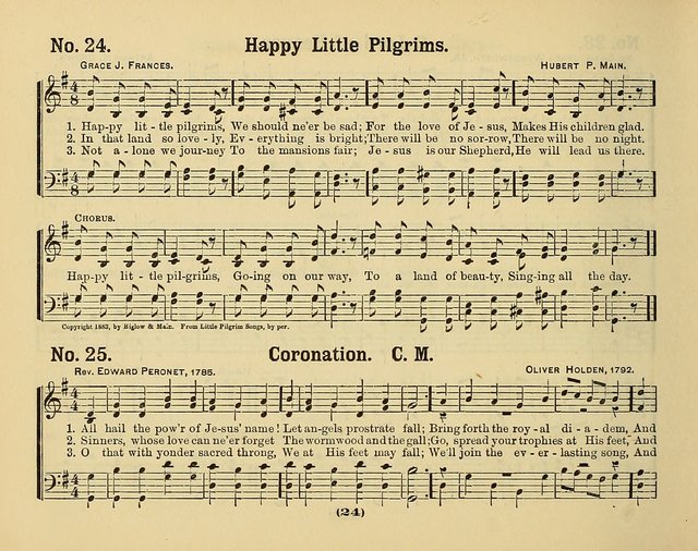 Hymns of Praise with Tunes: selected for use in Sunday school, prayer meeting, and home circle page 24