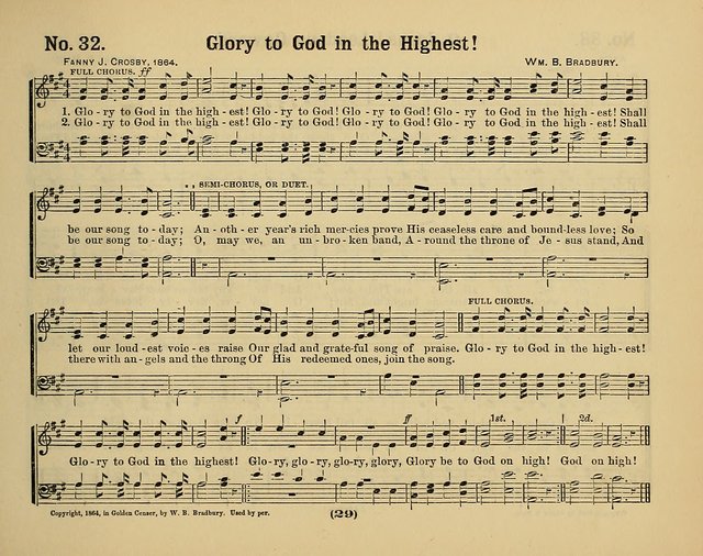 Hymns of Praise with Tunes: selected for use in Sunday school, prayer meeting, and home circle page 29