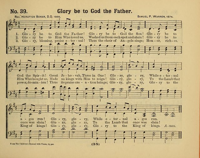 Hymns of Praise with Tunes: selected for use in Sunday school, prayer meeting, and home circle page 35