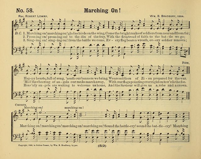 Hymns of Praise with Tunes: selected for use in Sunday school, prayer meeting, and home circle page 52