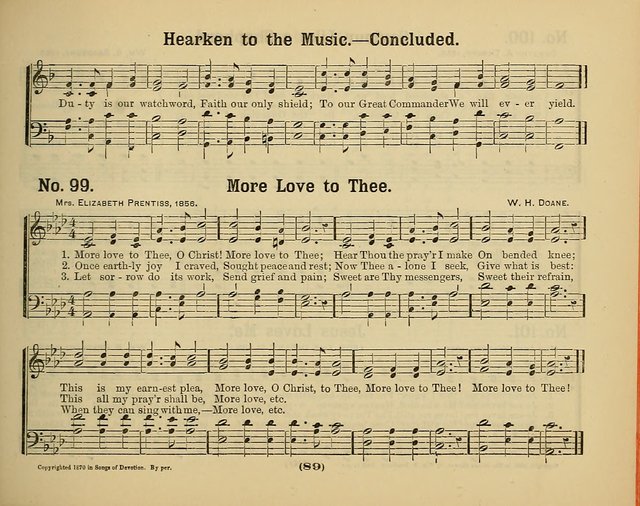 Hymns of Praise with Tunes: selected for use in Sunday school, prayer meeting, and home circle page 89