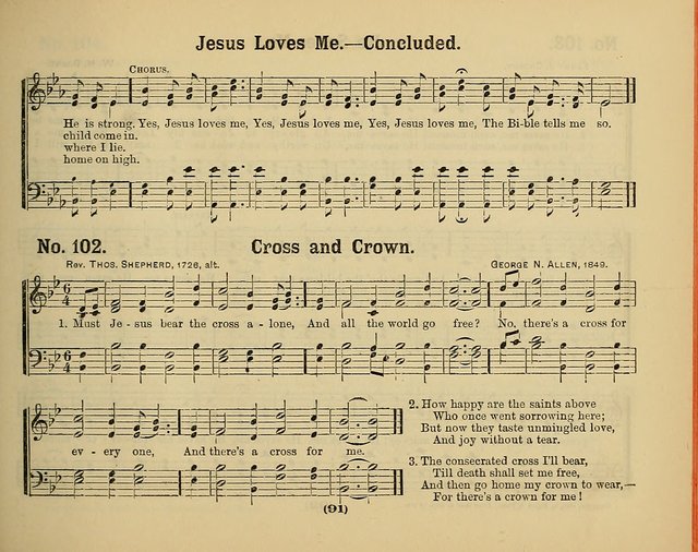 Hymns of Praise with Tunes: selected for use in Sunday school, prayer meeting, and home circle page 91