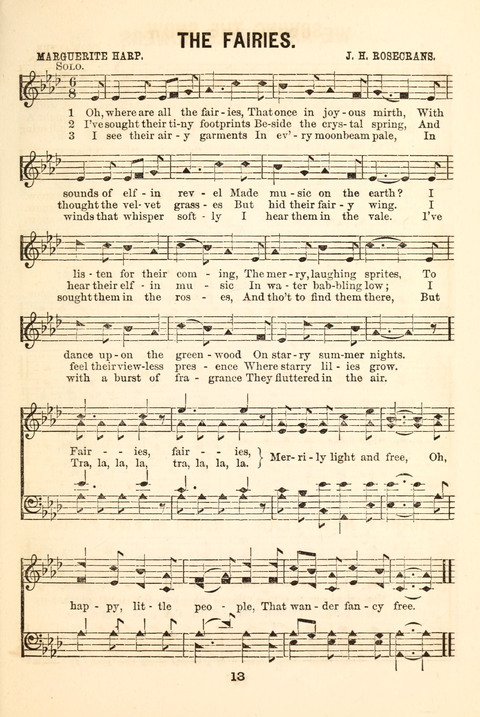 Hours of Singing: a collection of new music for juvenile classes, public schools, seminaries and the home circle page 13