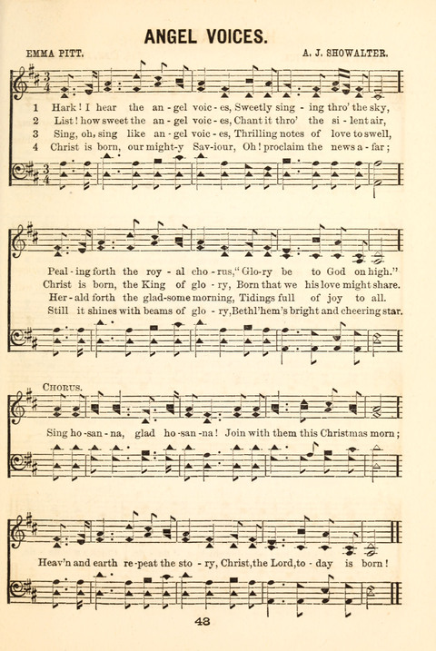 Hours of Singing: a collection of new music for juvenile classes, public schools, seminaries and the home circle page 43