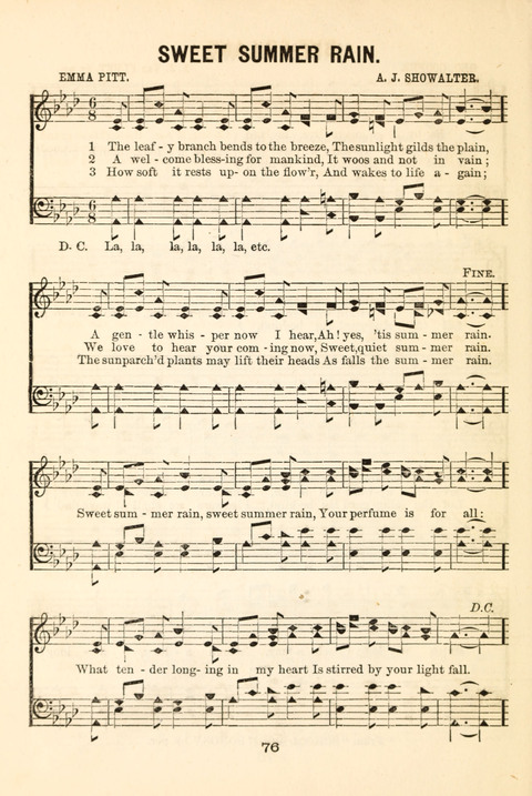 Hours of Singing: a collection of new music for juvenile classes, public schools, seminaries and the home circle page 76