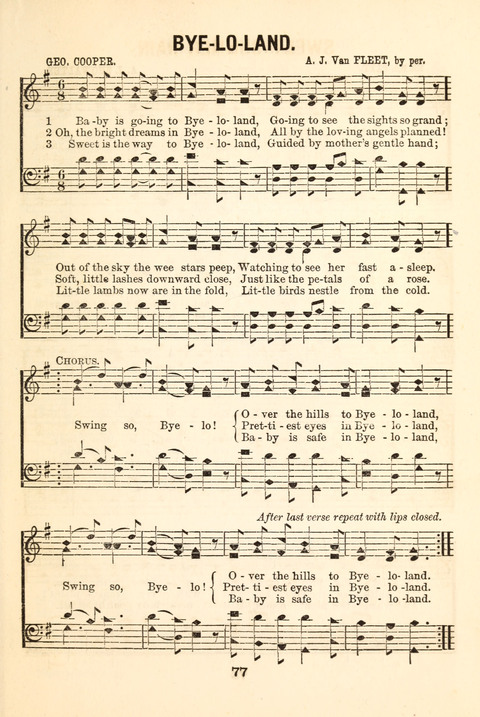 Hours of Singing: a collection of new music for juvenile classes, public schools, seminaries and the home circle page 77