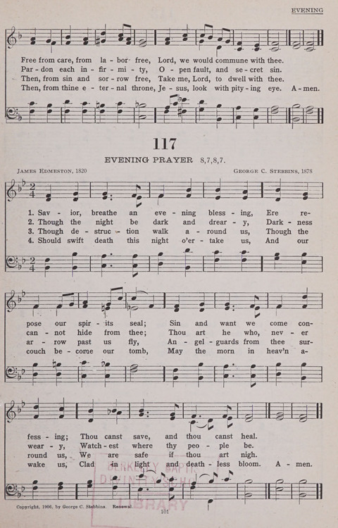 Hymns of the United Church page 101