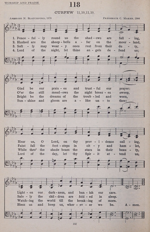 Hymns of the United Church page 102