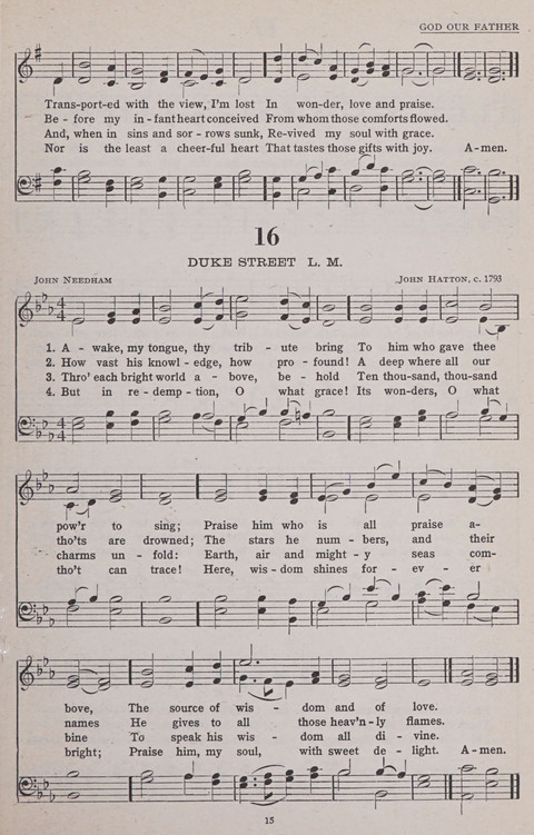 Hymns of the United Church page 15