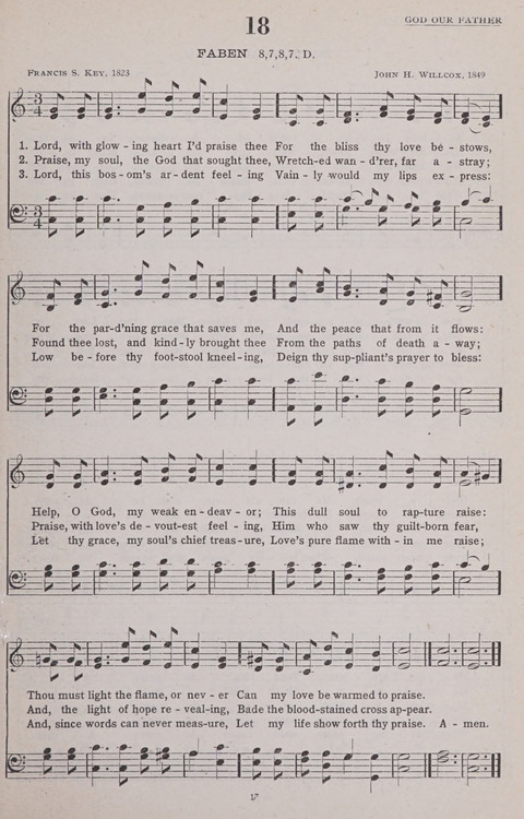 Hymns of the United Church page 17