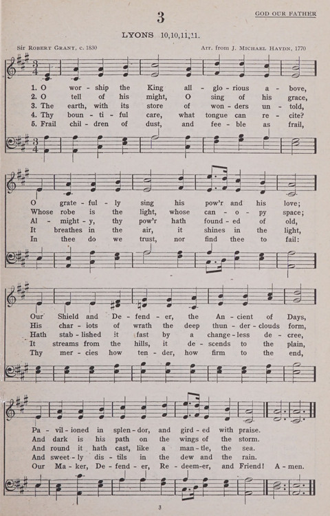 Hymns of the United Church page 3