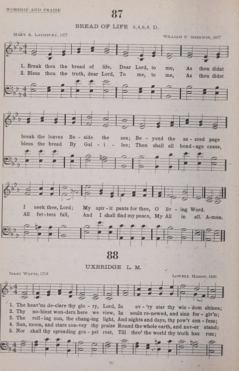 Hymns of the United Church page 76