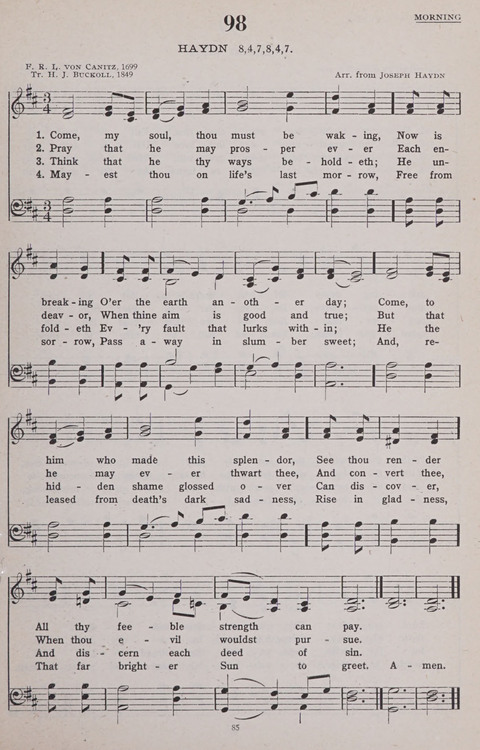 Hymns of the United Church page 85