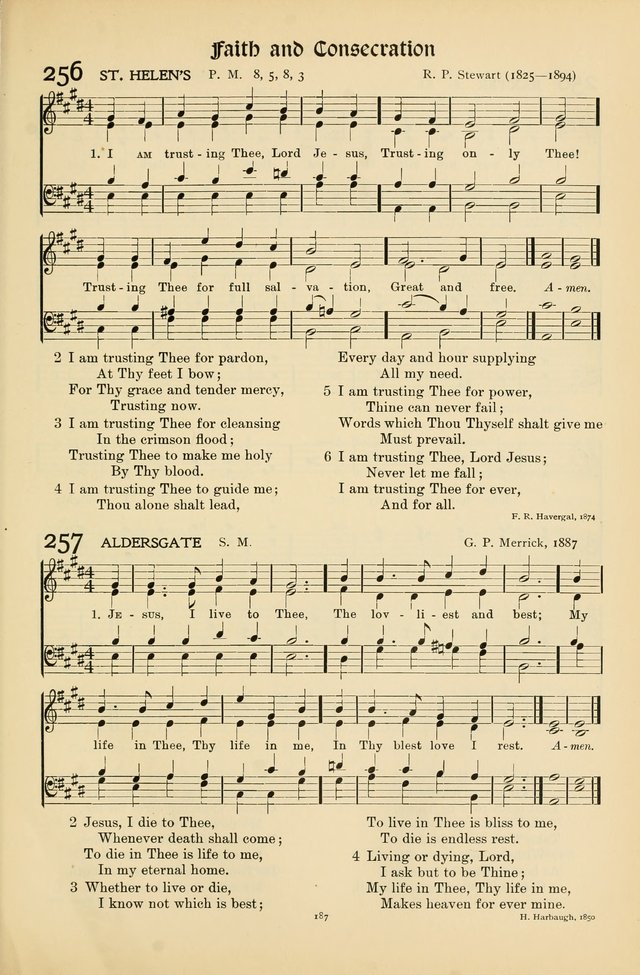 Hymns of Worship and Service page 187