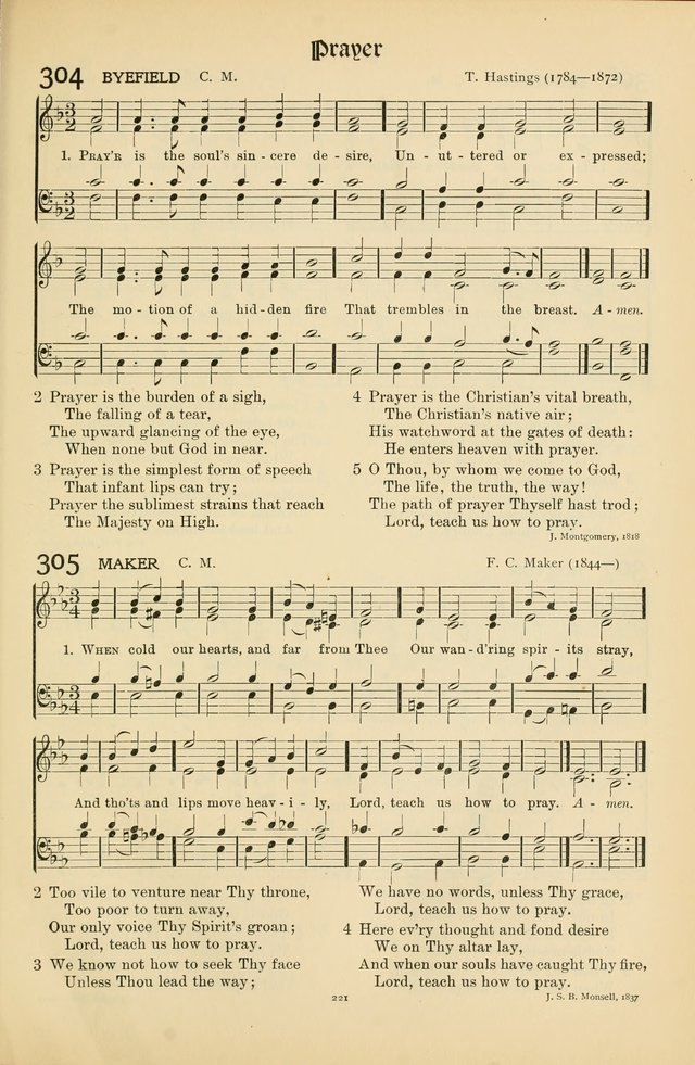 Hymns of Worship and Service page 221