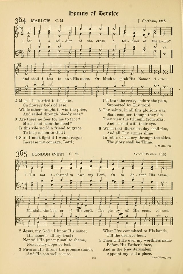 Hymns of Worship and Service page 262
