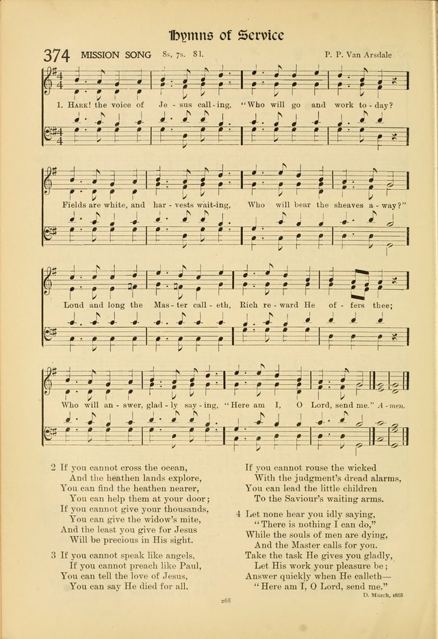 Hymns of Worship and Service page 268