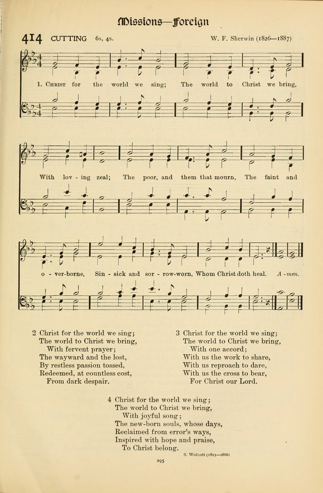 Hymns of Worship and Service page 295