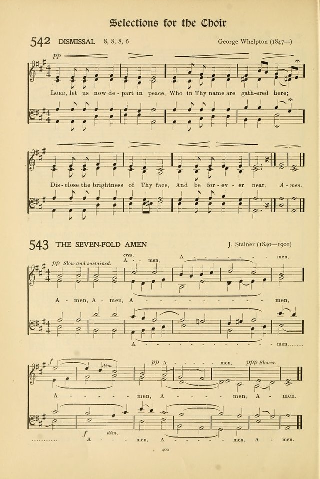 Hymns of Worship and Service page 400