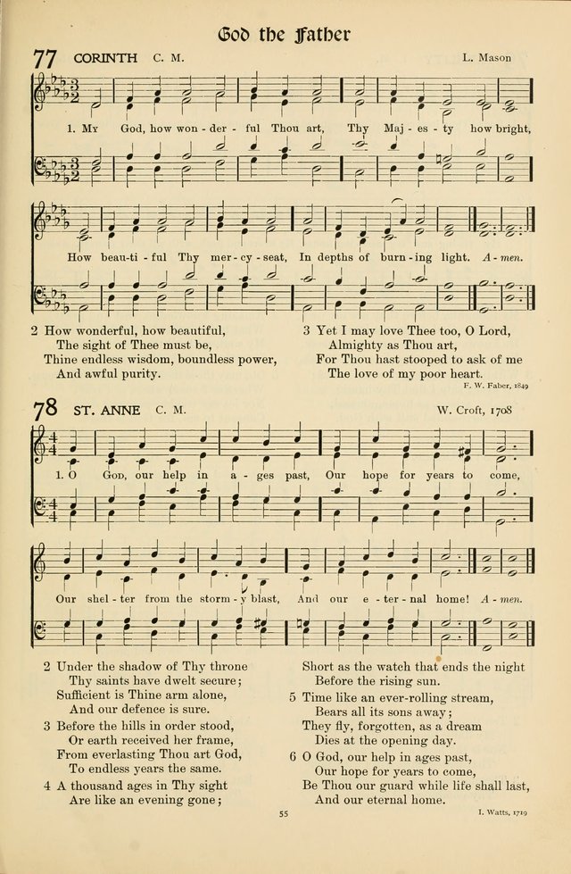 Hymns of Worship and Service page 55