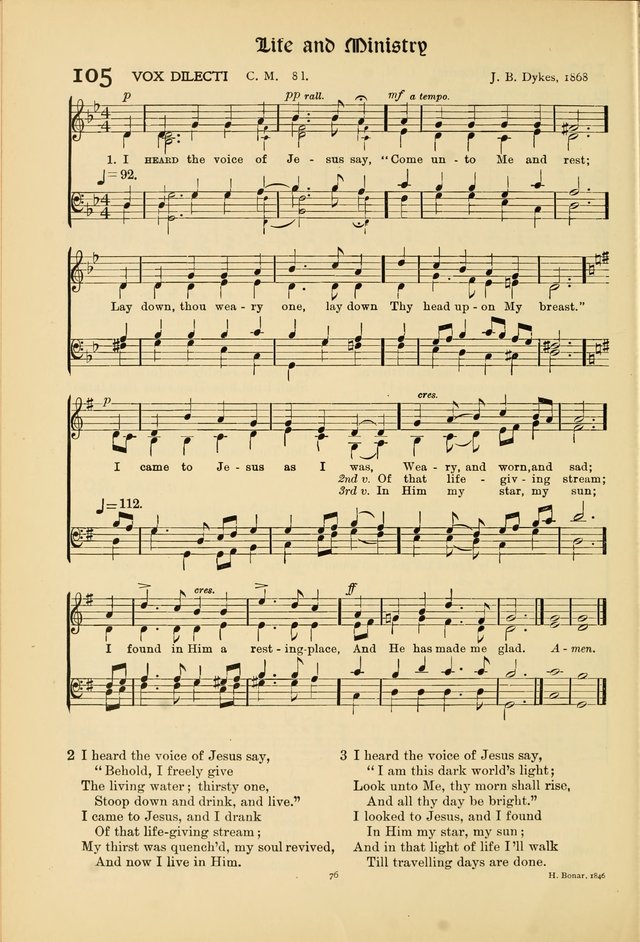 Hymns of Worship and Service page 76