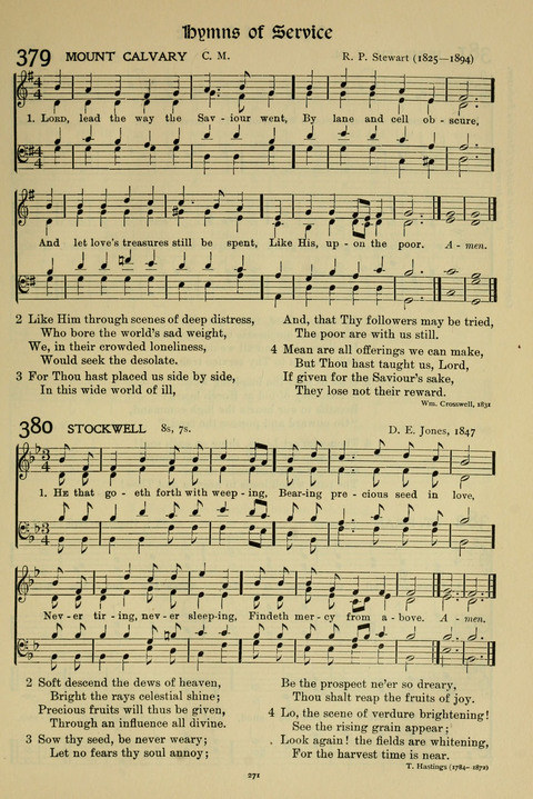 Hymns of Worship and Service: (12th ed.) page 271
