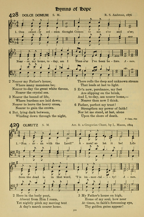 Hymns of Worship and Service: (12th ed.) page 310