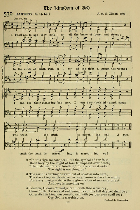 Hymns of Worship and Service: (12th ed.) page 387