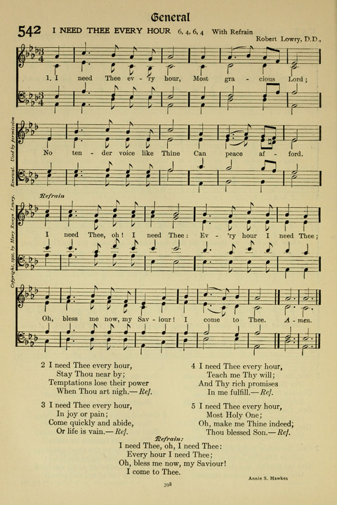 Hymns of Worship and Service: (12th ed.) page 398