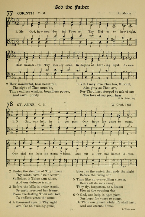 Hymns of Worship and Service: (12th ed.) page 55
