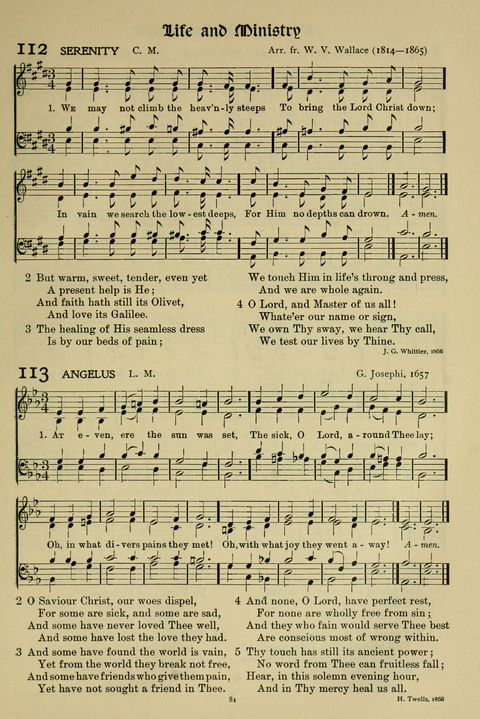 Hymns of Worship and Service: (12th ed.) page 81