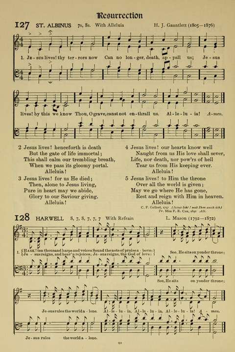 Hymns of Worship and Service: (12th ed.) page 92