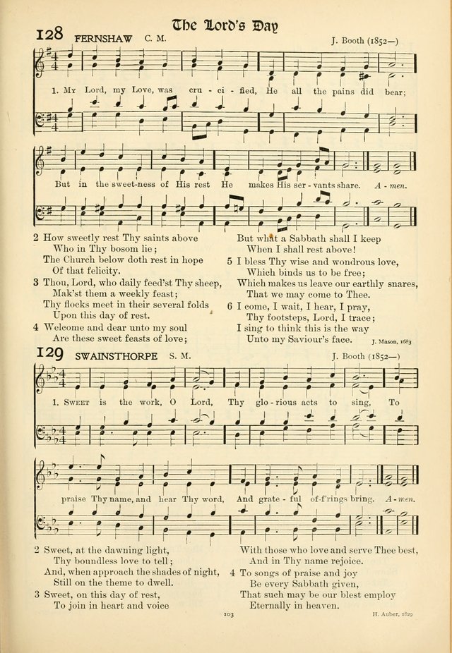 In Excelsis: hymns with tunes for Christian worship page 105