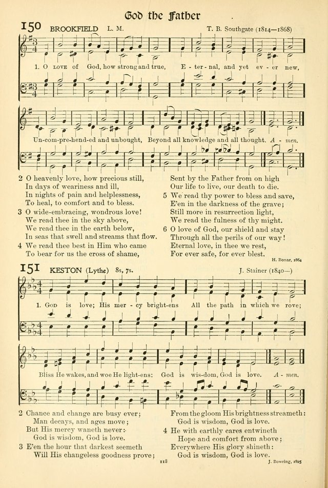 In Excelsis: hymns with tunes for Christian worship page 120
