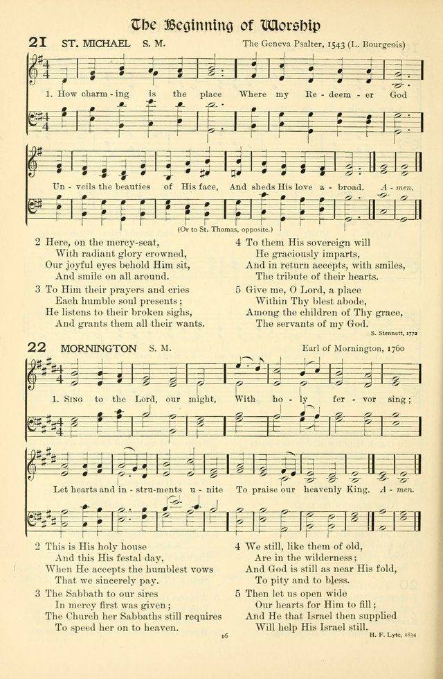 In Excelsis: hymns with tunes for Christian worship page 16